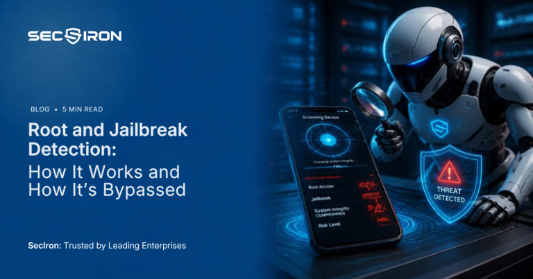 Root detection and jailbreak detection on a compromised mobile device