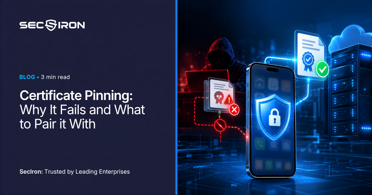 Certificate pinning on a mobile app connection and how it is bypassed